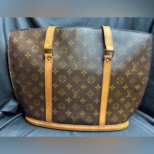 Louis Vuitton Babylone Monogram Should or Tote Bag with COA